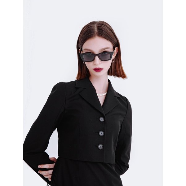 크롭 자켓 (블랙)