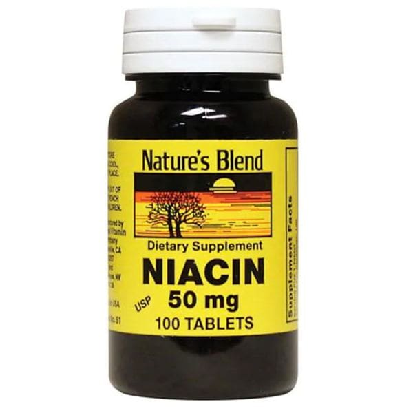 네이처블랜드 비타민B3 나이아신 50mg 100정 NAB018