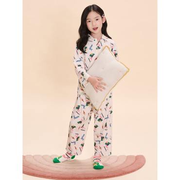 빈폴키즈 [Print Bakery] 아노락 전판 패턴 잠옷  아이보리 (BI4941U130)