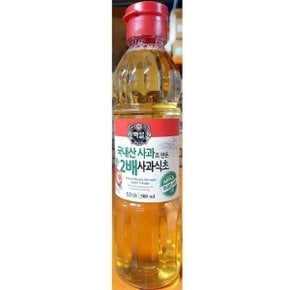 사과식초 2배사과식초(백설 500ml)X4 식초 2배사과식 소스