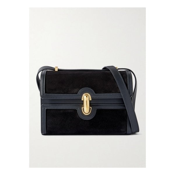 사베트 시메트리 19 가죽 트리밍 스웨이드 숄더 백 블랙 1647597351095126