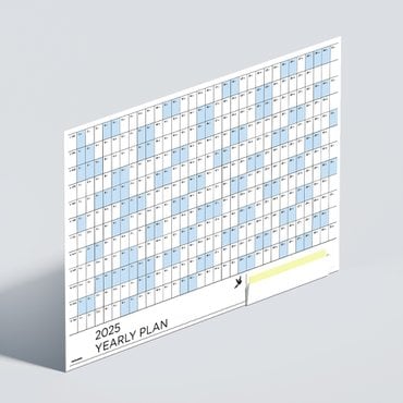 모트모트 2025 벽걸이 달력 한장 달력 모트모트 연력 포스터