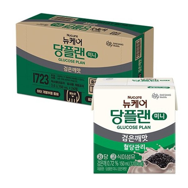 뉴케어 당플랜 미니검은깨맛 (150mlx24팩), 1박스