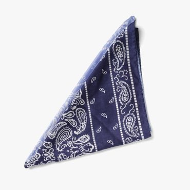 샌프란시스코마켓 GIERRE MILANO 지에레 밀라노 PAISLEY SILK BANDANA BLUE&NAVY GRE1M80008AA6