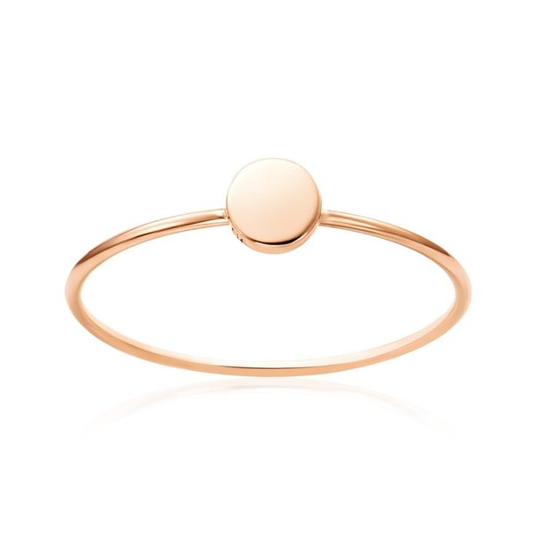 [비앤비골드] 18K 미니 원형 각인 커스텀 텐션링 반지 NPR41944