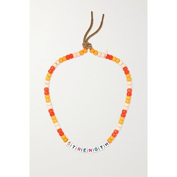 로렌 루빈스키 스트렝스 비즈 코드 네크리스 오렌지 22250442026425369