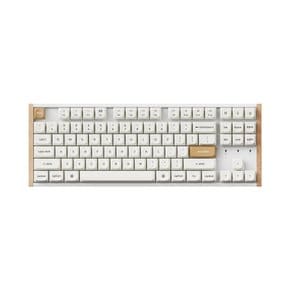 K8 PRO MAX Wood 우드 화이트 RGB 핫스왑 바나나축 알루미늄 기계식 키보드
