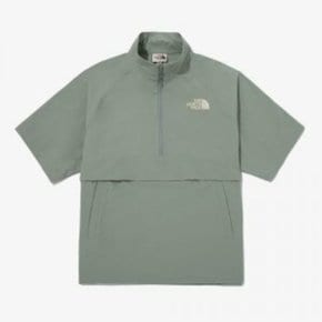 [국내정식매장] 노스페이스 티셔츠 The North Face ICE RUN HALF ZIP S/S TEE - AVOCADO 집티