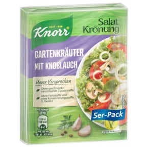 Knorr 크노르 샐러드 크라우닝 가든허브 마늘드레싱 5팩 40g