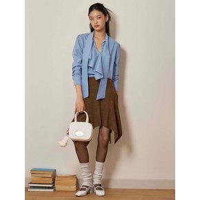 lotsyou_Mocca Cream Suede Skirt Brown