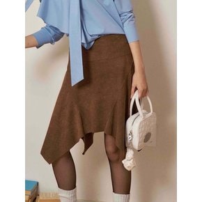 lotsyou_Mocca Cream Suede Skirt Brown