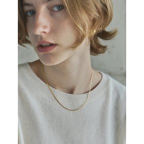 [925 SILVER] SNAKE CHAIN NECKLACE  / GOLD