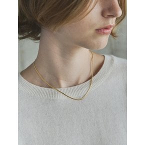 [925 SILVER] SNAKE CHAIN NECKLACE  / GOLD