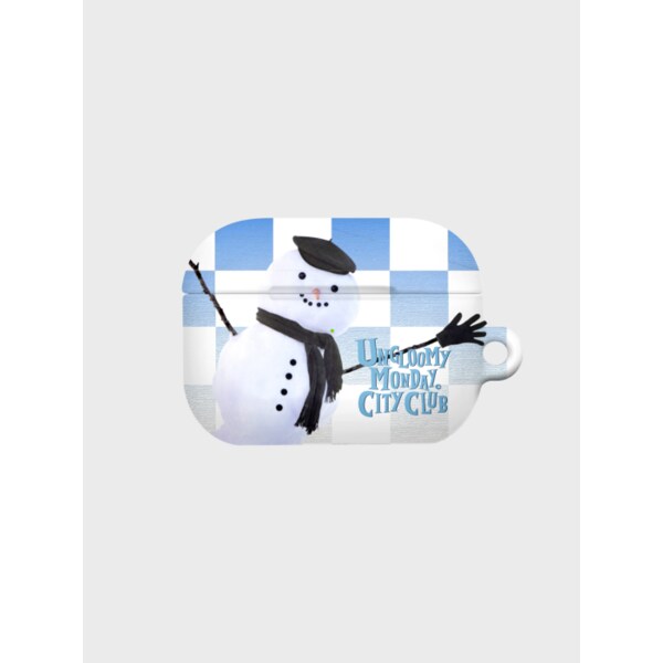 CHECKERBOARD SNOWMAN-WHITE(에어팟프로하드)
