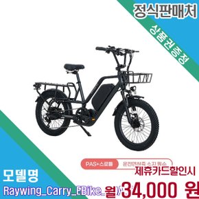[렌탈] 레이윙 20A 대용량 캐리 전기자전거 CARRY_20A (CARRY_20A_BK)