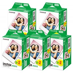 NEW 후지체키 필름 instax mini 인스택스 미니 2P×5 합계 100장 세트