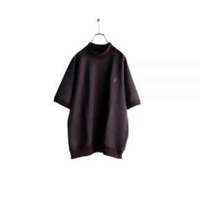NEEDLES 니들스 SS Mock Neck Shirt Bright Jersey - Dk.Purple (QV339) (반팔 모크넥 셔츠 브라