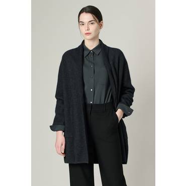 BCBG 올앤선드리 헤어리 숄칼라 하프코트(A4WAK105 )