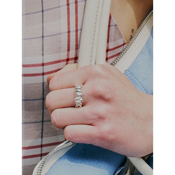 [단독][조유리,카즈하 pick]Twist band ring