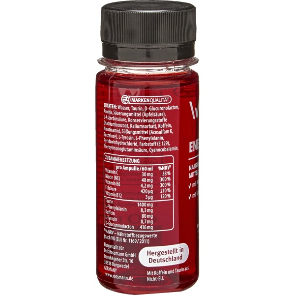 독일 로스만 WellMix 웰믹스 스포츠 에너지 샷 60ml