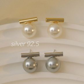SILVER 92.5  카벨 데일리 진주 이어링_P364062523