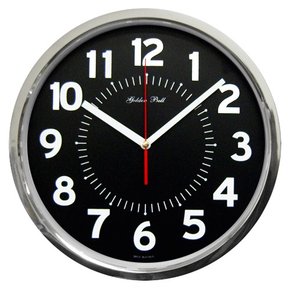 GB4246g 무소음 크롬도금 오피스형 벽시계 제조한국