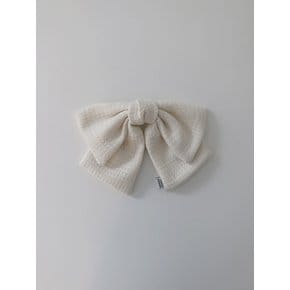 tweed ribbon pin - ivory