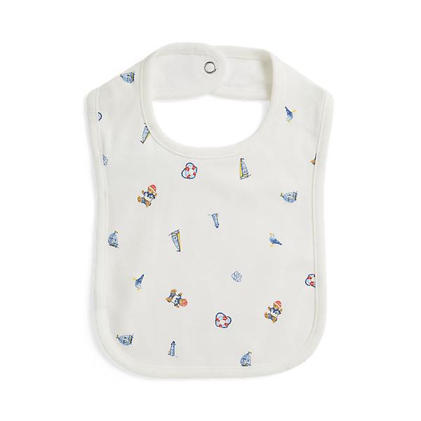 랄프 로렌 베이비 남아 폴로 베어 코튼 인터로크 비브(CWPOSMAI9G20085999)