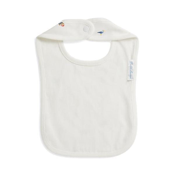 랄프 로렌 베이비 남아 폴로 베어 코튼 인터로크 비브(CWPOSMAI9G20085999)