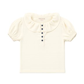키즈 ULLA 퍼프 슬리브 티셔츠 마르지판 K3028S26 007
