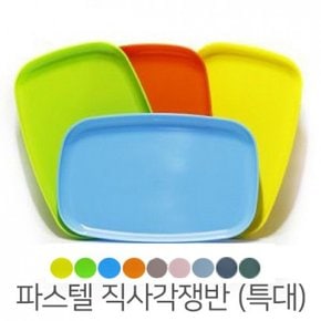 KN  파스텔 직사각 쟁반 접시  특대  20cm X 30cm