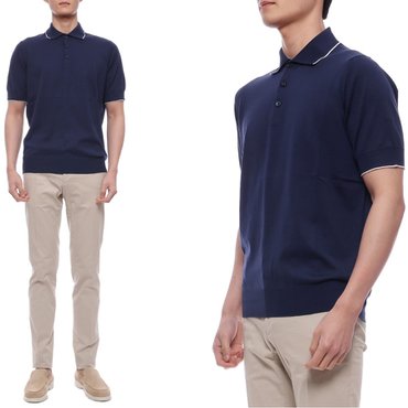 브루넬로쿠치넬리 25SS 남성 폴로 반팔티셔츠 (M29805205 CGJ25 25S)