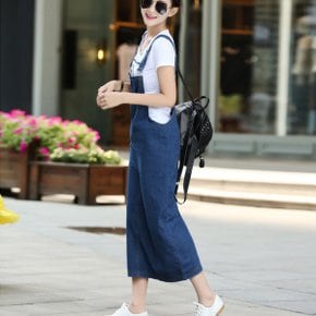 여성 청멜빵원피스 데님 롱원피스 9290