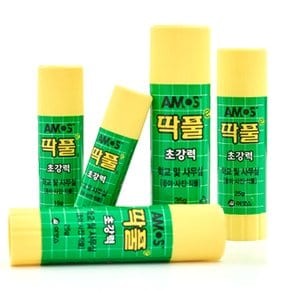 딱풀 아모스 스틱풀 고체 풀 접착제 얇은 재접착 문방풀 얇은 8g 15g 25g 35g