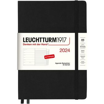  독일 불렛저널 로이텀 2024 다이어리 LEUCHTTURM1917 367726 Weekly Calendar Notebook Medium A