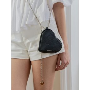 loving heart chain bag_black