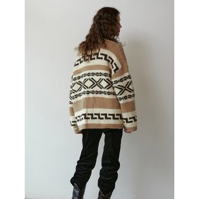 Alpaca Duffle Cardigan (Caramel)