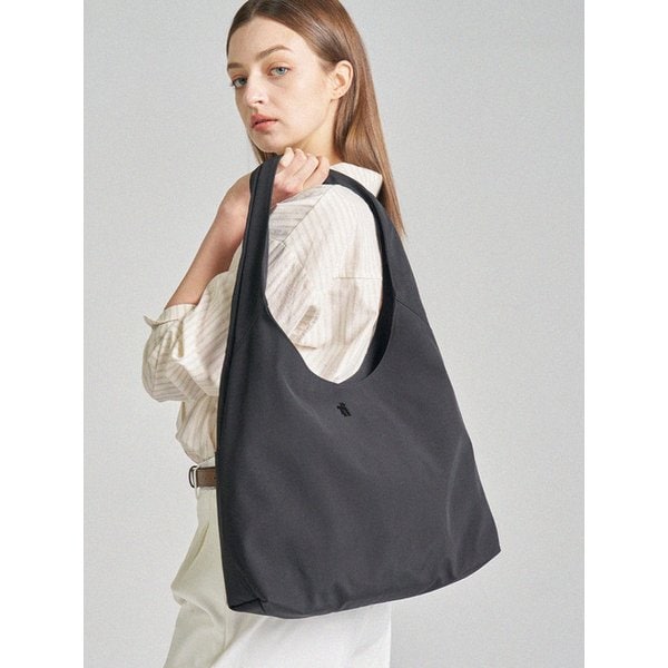 [아이패드수납_생활방수] TRM Recycle Nylon Wrinkle Hobo Bag T37W