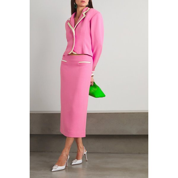 로웬로즈 울 크레이프 미디 스커트 핑크 1647597290186412