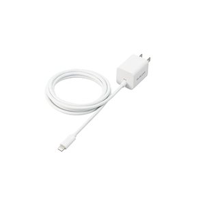 엘레콤 iPhone 충전기 USB PD 대응 20W 라이트닝 케이블 일체형 15m