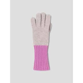 Color Knit Gloves  Coral Pink (WE2X8ZT80X)