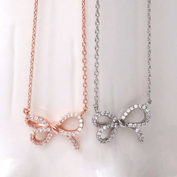 14K 르비앙 리본 목걸이 NA0449