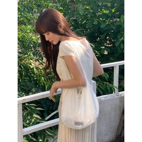 FLEUR LACE ECO BAG (WHITE)