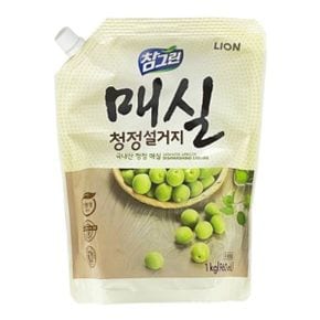 참그린 매실 청정 설거지 주방세제 리필 1kg(960ml)-O