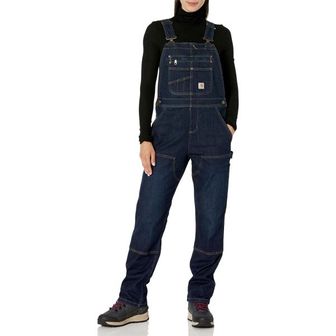  미국 칼하트 오버롤 멜빵바지 Carhartt womens Denim Double Front Bib Overalls 1508305