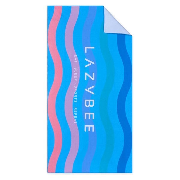 퀵 드라이 비치타월 대형 극세사 (파우치포함) 멀티웨이브