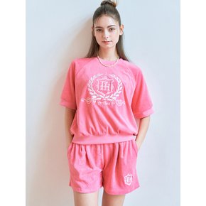 TERRY LOGO HALF PANTS (PINK)