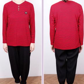 줄무늬 골지티셔츠 2종9색상 봄가을긴팔티 IT 23033_P356394790