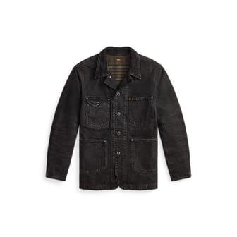 DOUBLE RL 코듀로이 칼라 데님 재킷(MNRROTW16020191001)