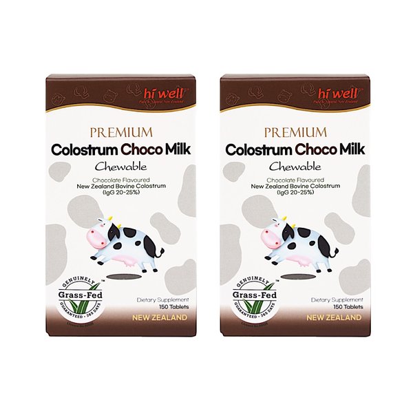 하이웰 프리미엄 초유 Colostrum 초코 밀크 150정 2개
